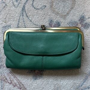 HOBO Green Leather Clutch